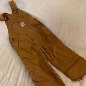 Carhartt brown overalls 4T